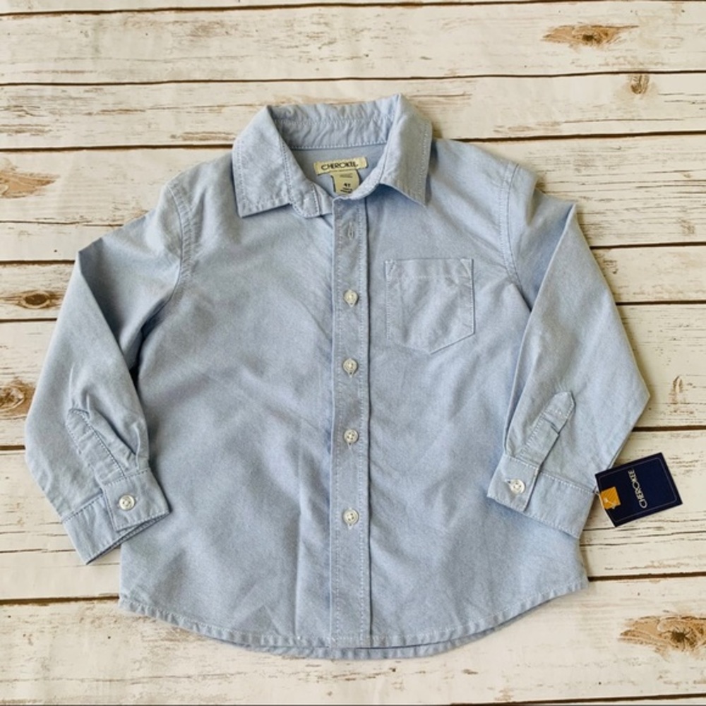 Cherokee blue button down